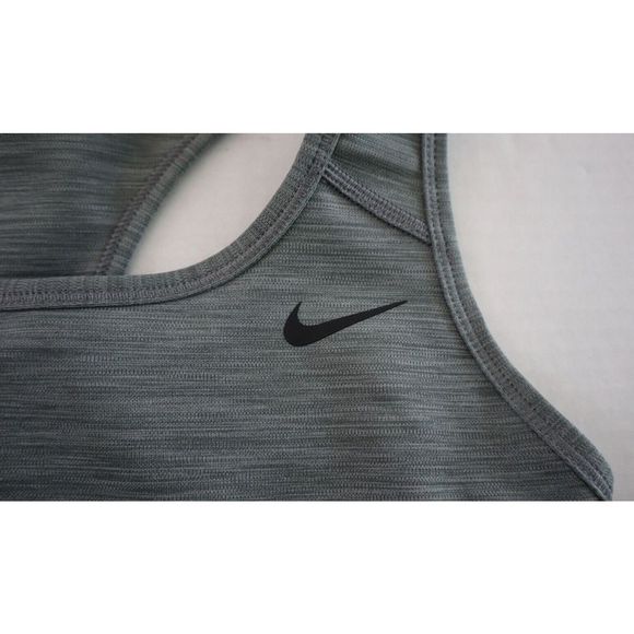 Nike BV3630 084 Women's Sz S Gray Dri-Fit Medium-Support Non-Padded Sports Bra - Picture 3 of 6